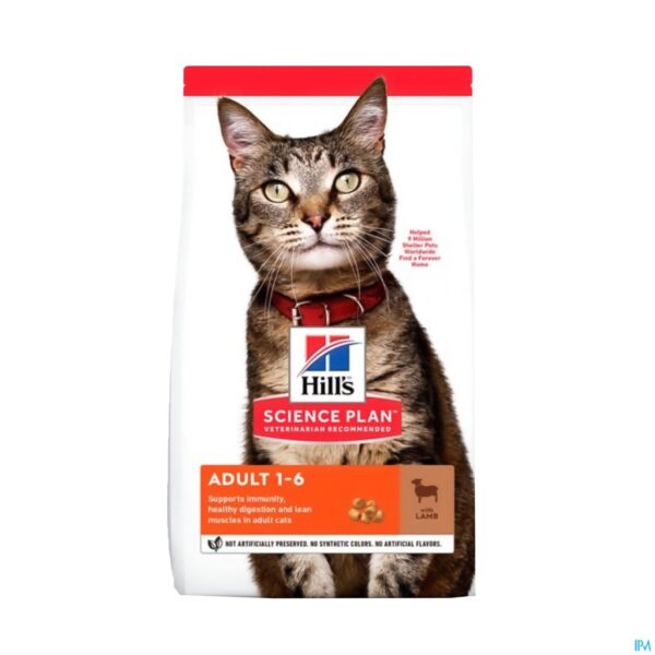 Packshot Science Plan Feline Adult Lamb&rice 10kg