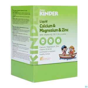 Packshot Fisher Kinder Calcium Magnesium Stick 30x10ml