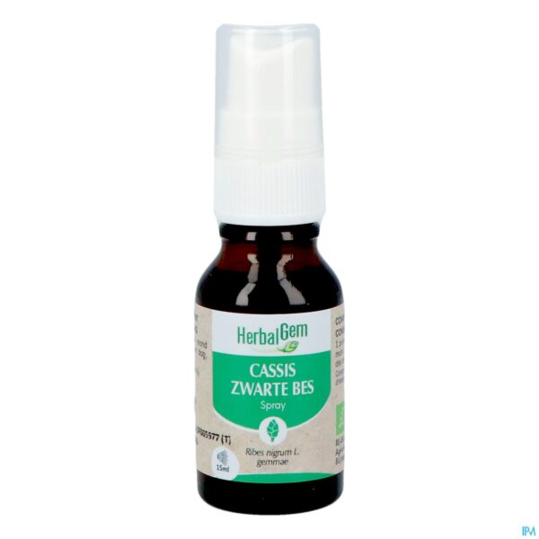 Productshot Herbalgem Zwarte Bes Bio Spray 15ml