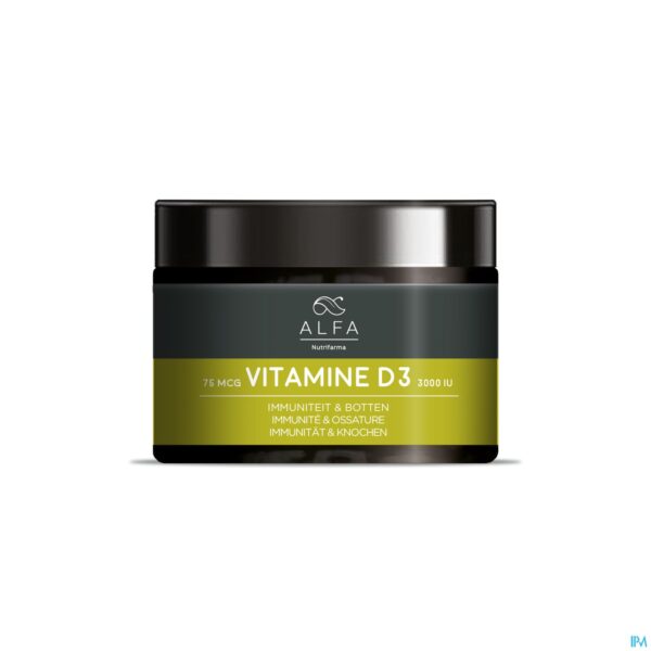 Productshot Alfa Vitamine D3 3000iu Softcaps 120