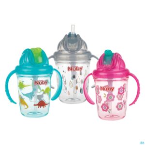 Productshot Nuby Flip-it Antilekbeker Uit Tritan 240ml 12m+