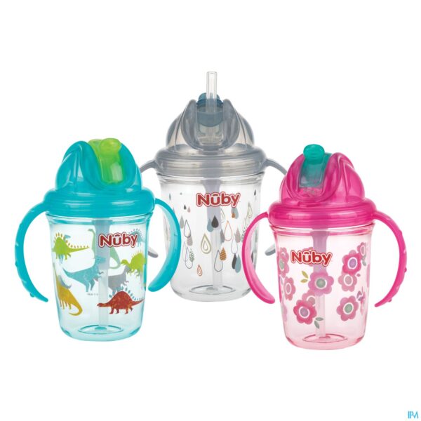 Productshot Nuby Flip-it Antilekbeker Uit Tritan 240ml 12m+
