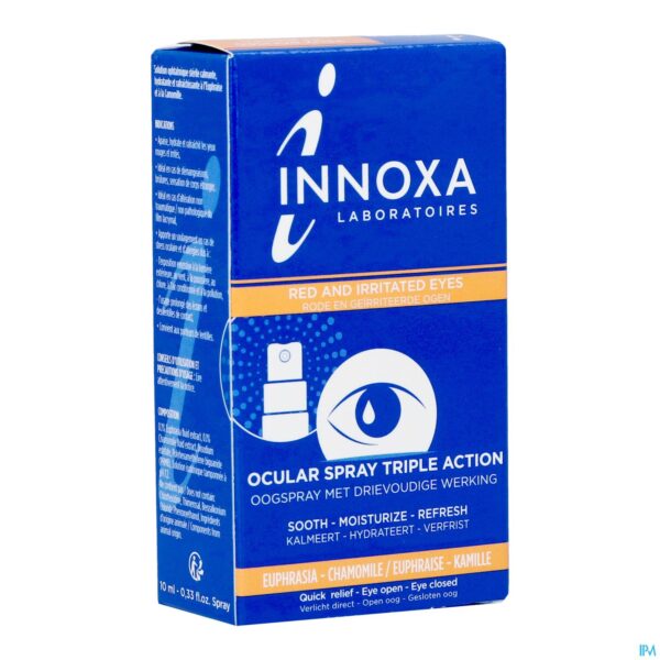Packshot Innoxa Oogspray Rode&geirriteerde Ogen 10ml