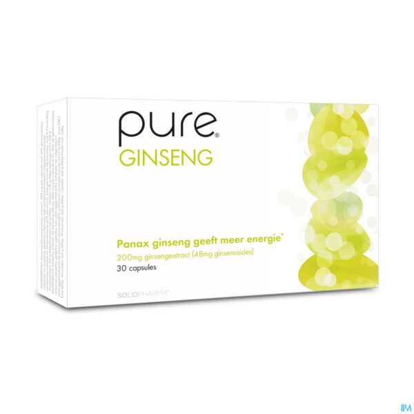 Packshot Pure Ginseng V-caps 30 Packshot Pure Ginseng V-caps 30