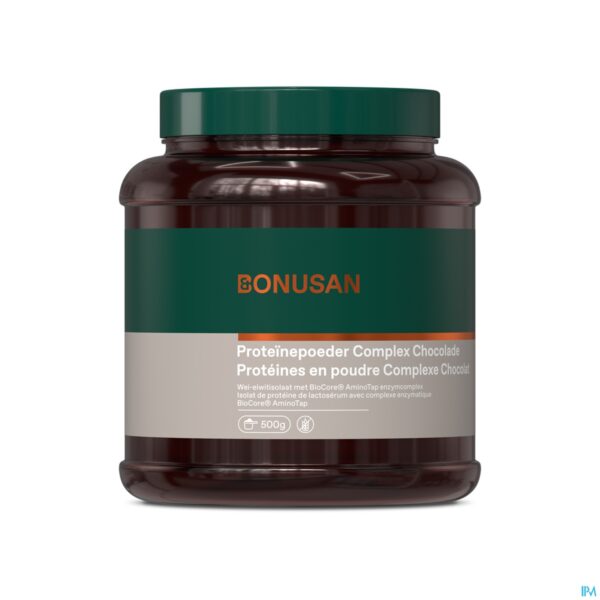 Packshot BONUSAN PROTEÏNEPDR COMPLEX CHOCOLADE 500 G