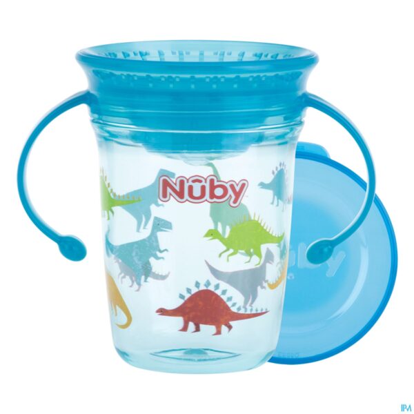 Productshot Nuby 360° Wonder Cup Uit Tritan Aqua 240ml 6m+