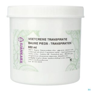 Packshot Sjankara Voetcreme Transpiratie 950ml