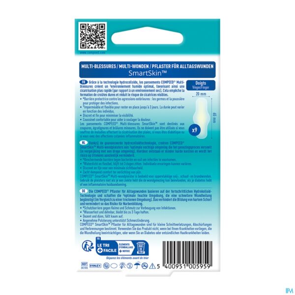 Packshot Compeed Smartskin Multi-wond Vinger 9