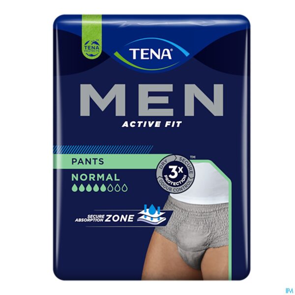 Packshot Tena Men Active Fit Pants Norm. Grijs S/m12 772702