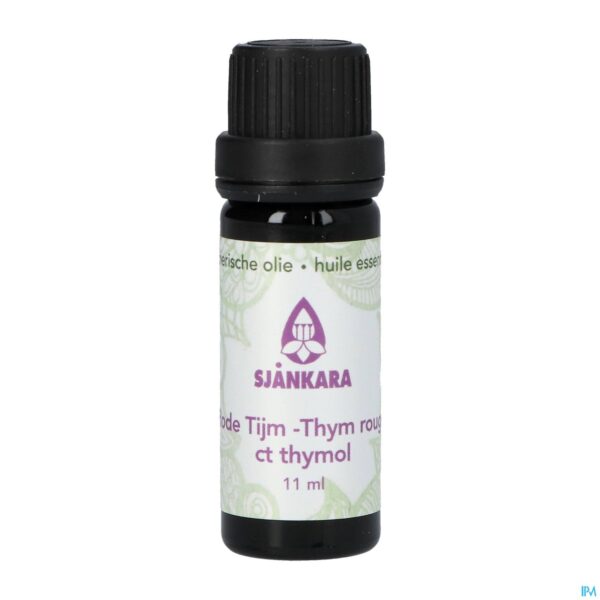 Productshot Sjankara Rode Tijm Ct Thymol Ess. Olie Bio 11ml
