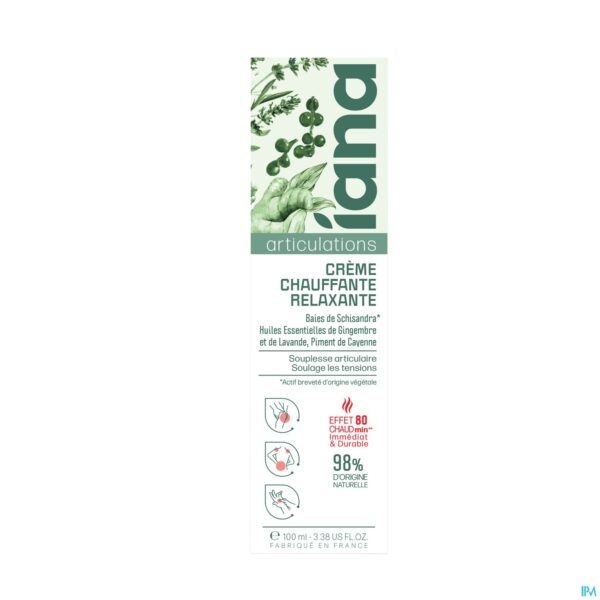 Packshot Iana Relaxerende Verwarmende Creme 100ml