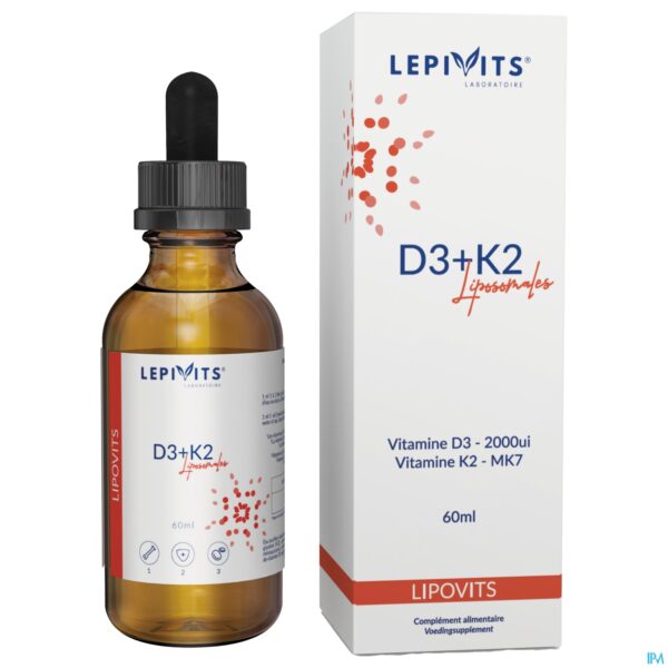Productshot Vit D3+k2 Liposomaal Vegan Fl 60ml Lepivits
