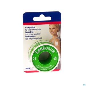 Packshot Leukosilk Deksel Kleefpleist. 2,50cmx5m 1 0102200