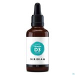 Productshot Viridian Liquid Vitd3 Vegan 2000 Iu 50mcg 50ml