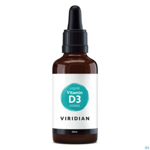 Productshot Viridian Liquid Vitd3 Vegan 2000 Iu 50mcg 50ml