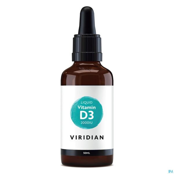 Productshot Viridian Liquid Vitd3 Vegan 2000 Iu 50mcg 50ml