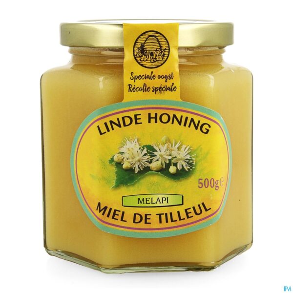 Packshot Melapi Honing Linde Zacht 500g 5529 Revogan