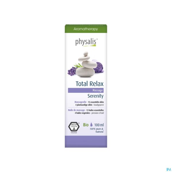 Packshot Physalis Massage Oil Total Relax 100ml Nf Packshot Physalis Massage Oil Total Relax 100ml Nf