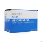 Packshot Hekasorb Verband Absorb. Steriel 10x10cm 50