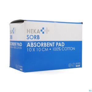 Packshot Hekasorb Verband Absorb. Steriel 10x10cm 50