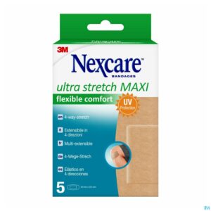 Packshot Nexcare Ultra Stretch Maxi Flex.comf. Pleisters 5