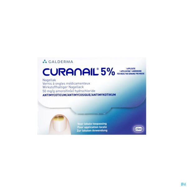 Productshot Curanail 5% Nagellak 2,5ml