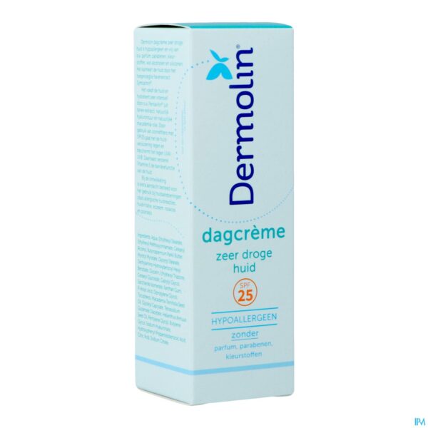 Packshot Dermolin Dagcreme Zeer Droge Huid 50ml