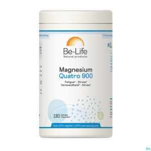 Packshot Magnesium Quatro 900 Be Life Caps 180