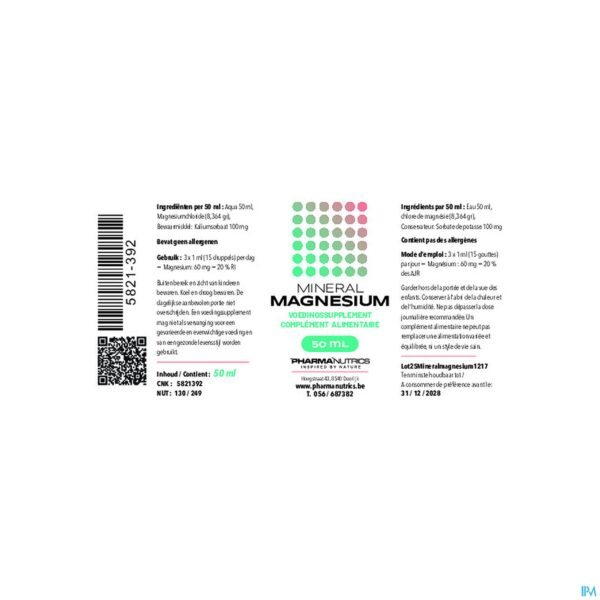 Lifestyle_image Mineraal Magnesium Druppels 50ml Pharmanutrics