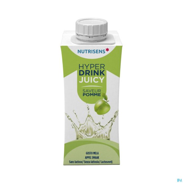 Packshot Nutrisens Hyperdrink Juicy Appel 4x200ml Packshot Nutrisens Hyperdrink Juicy Appel 4x200ml