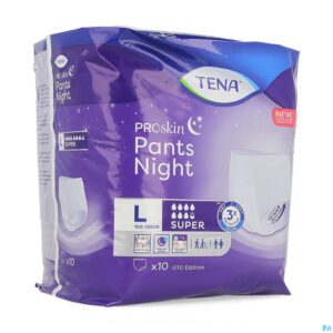 Packshot Tena Proskin Pants Night Super Large 10
