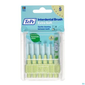Packshot Tepe Interdental Brush 0,80mm Green X-soft 6