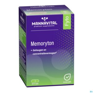 Packshot Mannavital Memoryton V-caps 60