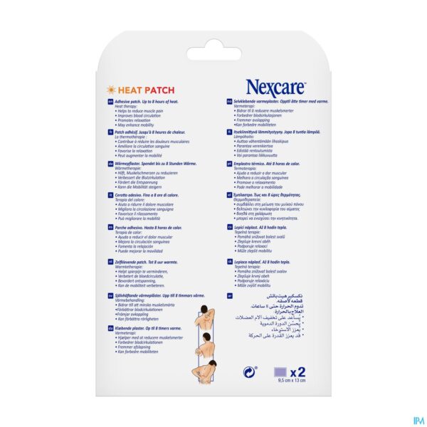 Packshot Nexcare 3m Heat Patch 13cmx9,5cm 2 N2002p