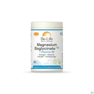 Productshot Magnesium Bisglycinate 750+vit B6 Be Life Caps 90