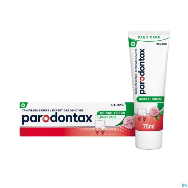 Productshot Parodontax Tandpasta Herbal Fresh Tube 75ml