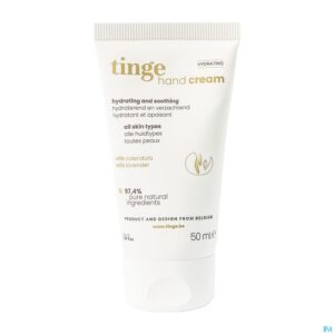 Packshot Tinge Hydraterende Handcreme Tube 50ml