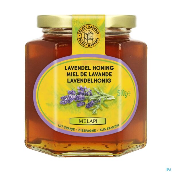 Packshot Melapi Honing Lavendel Zacht 500g 5528 Revogan