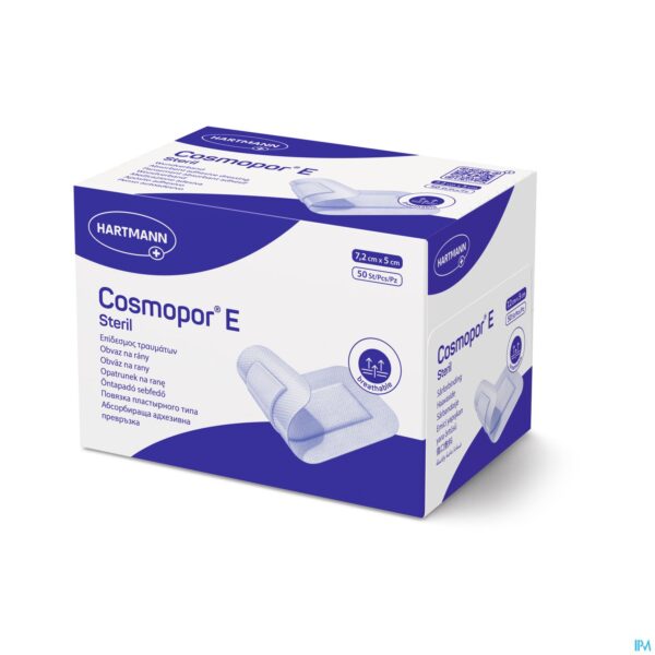 Packshot Cosmopor E Latexfree 7,2x5cm 50 P/s