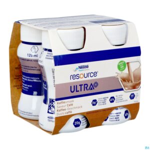 Packshot Resource Ultra+ Koffiesmaak 4x125ml Nf