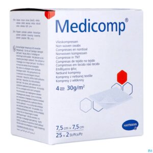 Packshot Medicomp Kp Ster 4l 7,5x7,5cm 30g 25x2