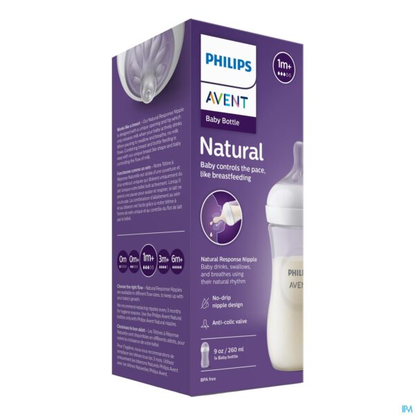 Packshot Philips Avent Natural 3.0 Zuigfles 260ml