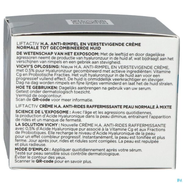 Packshot Vichy Liftactiv Ha Cr A/rimp.verstev.norm&geme50ml