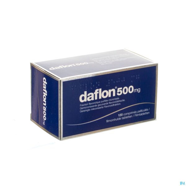 Packshot Daflon 500 Comp 120 X 500mg