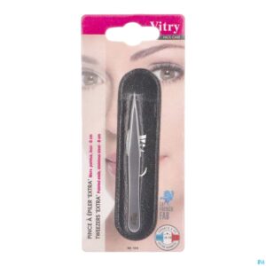 Packshot Epileerpincet "extra Puntig" Inox