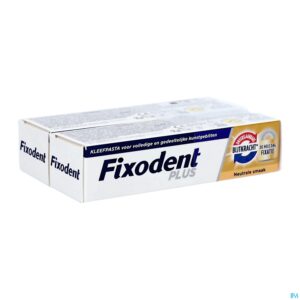 Packshot Fixodent Pro Plus Onverslaanb. Bijtkracht Xl 2x35g