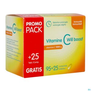 Packshot Vitamine C Will Boost Promo Verl.afgifte Tabl95+25