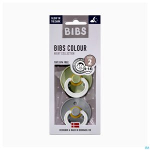 Packshot Bibs 2 Fopspeen Duo Glowindark Sage/cloud 2