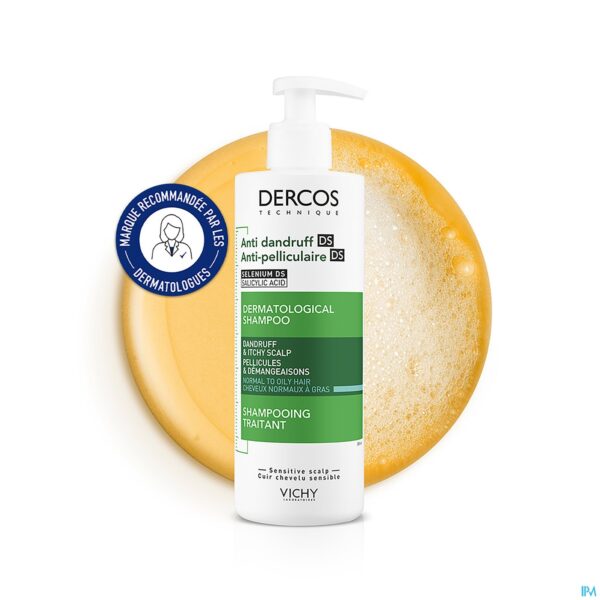 Lifestyle_image Vichy Dercos A/roos Ds Sh Normaal-vet Haar 390ml