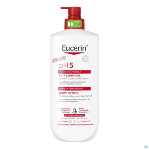 Packshot Eucerin Ph5 Body Lotion Droge&gev. Huid Pomp 750ml